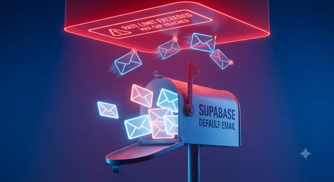 Fix: Supabase 'Email Rate Limit Exceeded'