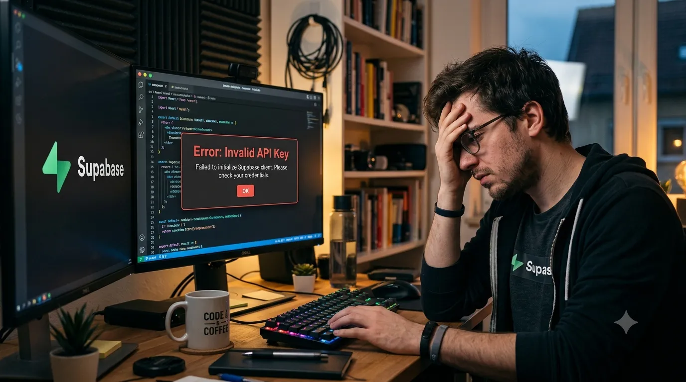 Fix: Invalid API Key Error in Supabase