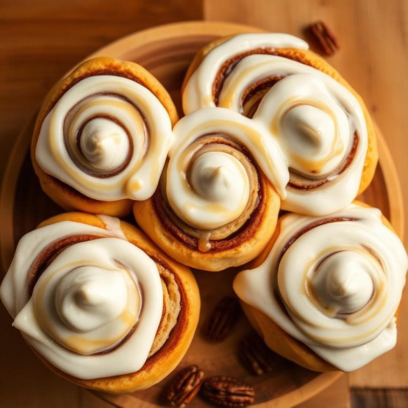 Buttercream Bus — fresh cinnamon rolls