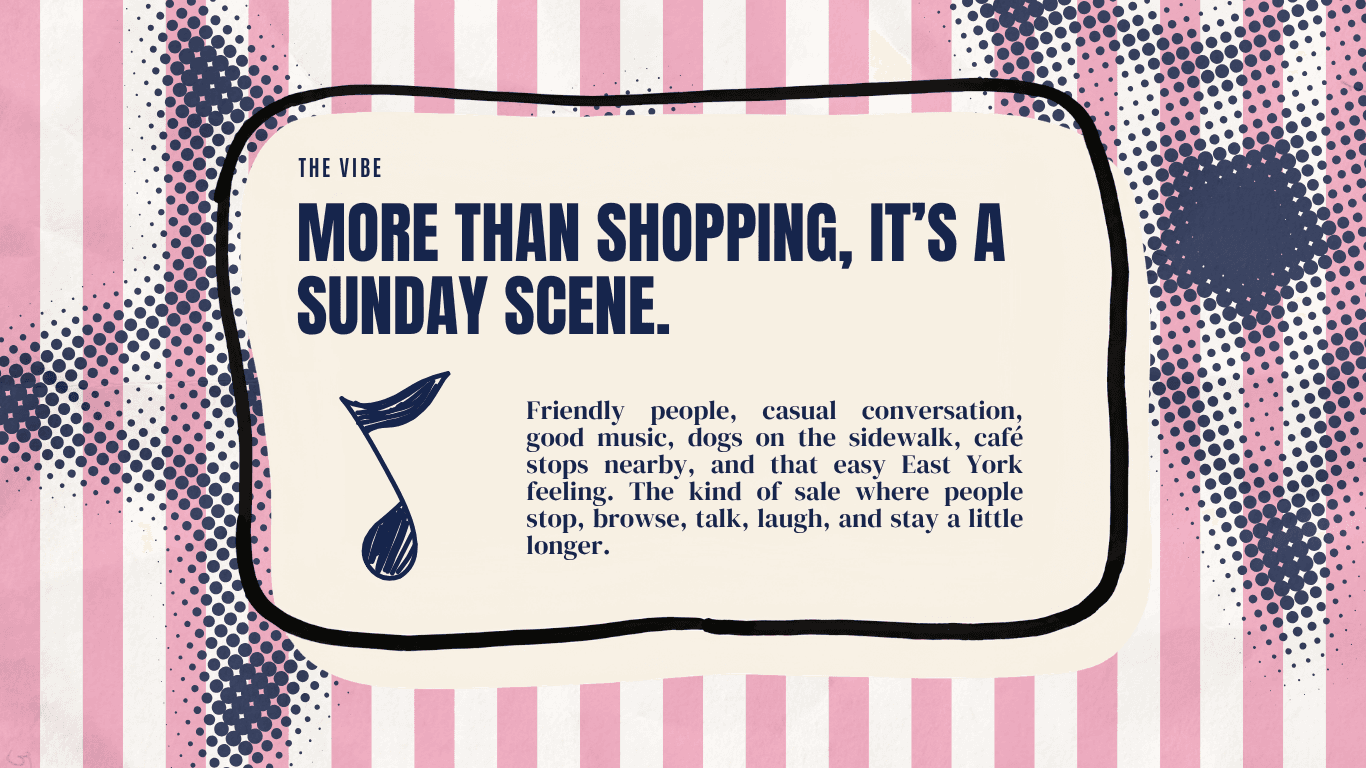 East End Vintage Sale — The Vibe: more than shopping, it's a Sunday scene