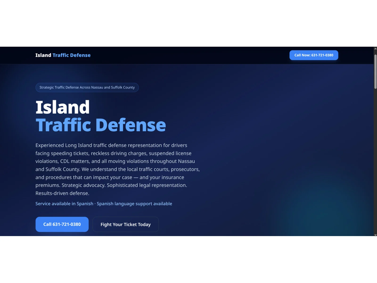 Island Traffic Defense project