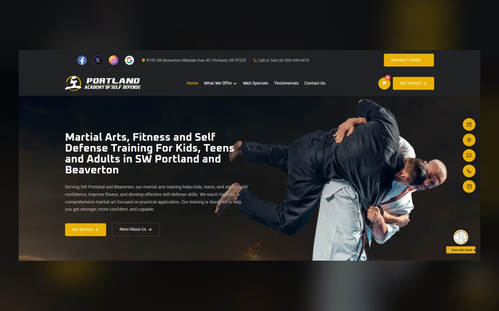 Portland Academy of Self-Defense — CRM Integration project