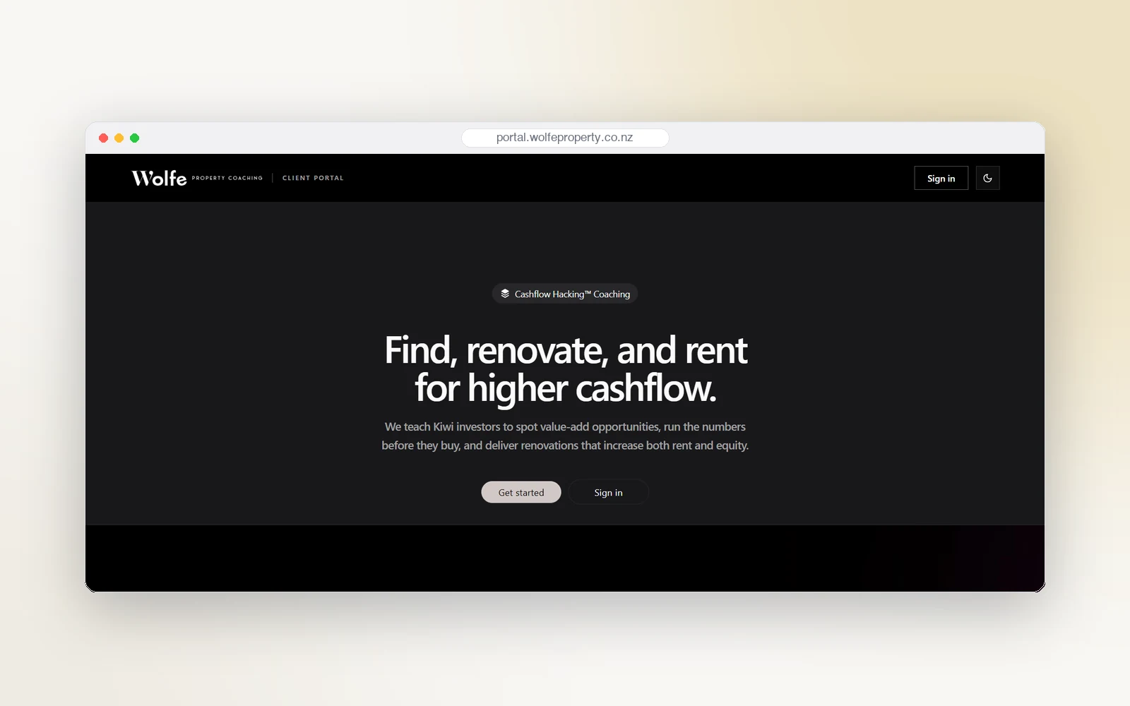 Wolfe Property Portal project