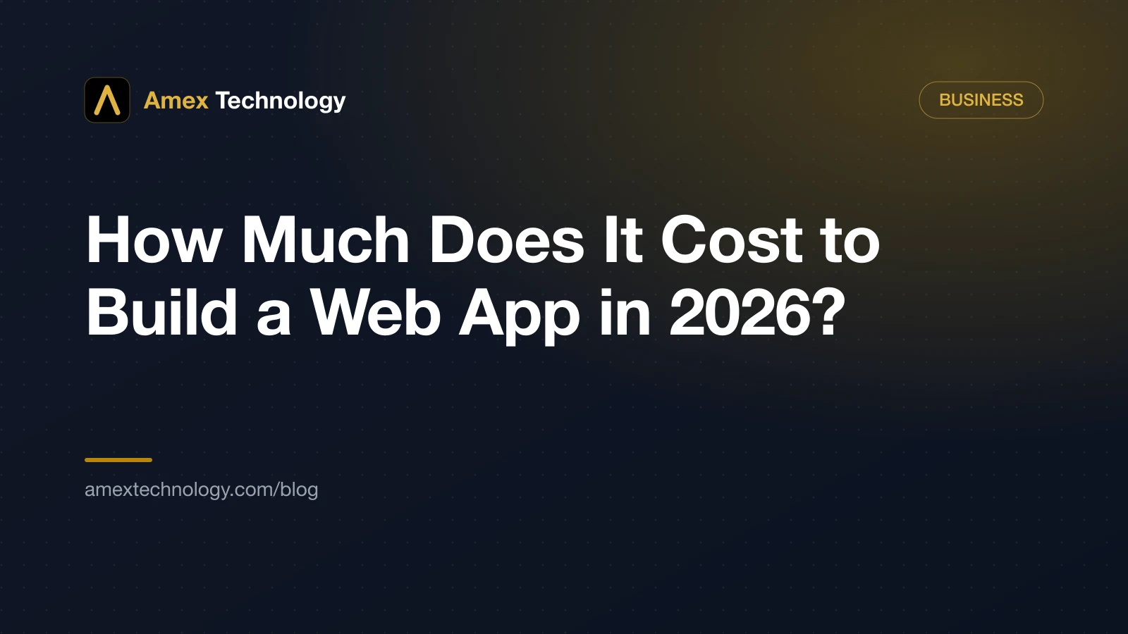 How Much Does It Cost to Build a Web App in 2026?